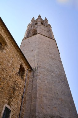 Katalonya 'nın Girona şehrinde bulunan Santa Maria Katedrali.. 
