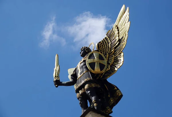 Kiev Ucrania Agosto 2020 Monumento Arcángel Miguel Encuentra Centro Ciudad — Foto de Stock