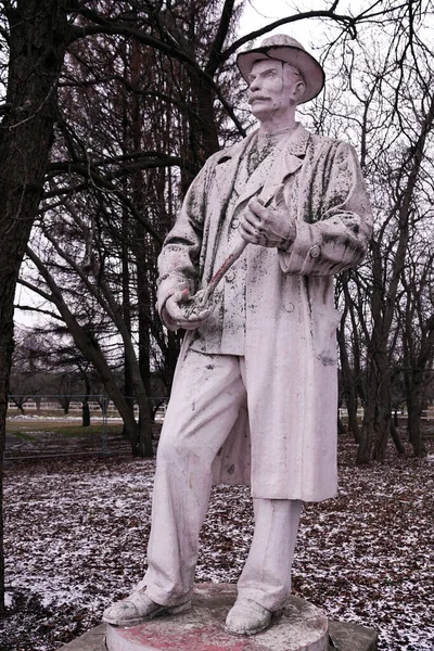 Kiev Ukraine January 2020 Statue Agronomist Times Soviet Union Territory — Stock Photo, Image