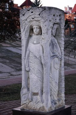 Kiev, Ukrayna 15 Aralık 2019: Kiev şehrinde sanat sanatı