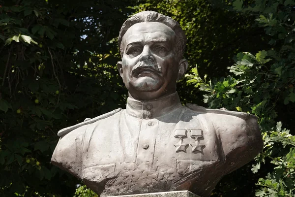 Kiev Ucrania Julio 2020 Monumento Comandante Del Movimiento Partidista Alexei — Foto de Stock