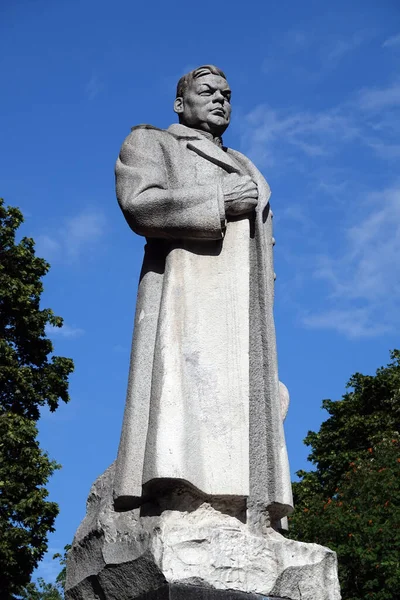 Kiev Ucrânia Agosto 2020 Monumento General Nikolai Fedorovich Vatutin Honra — Fotografia de Stock