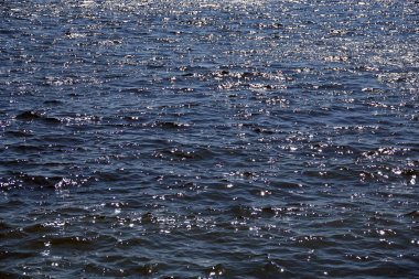 Dinyeper nehir dalgaları güneş ışığıyla oynar