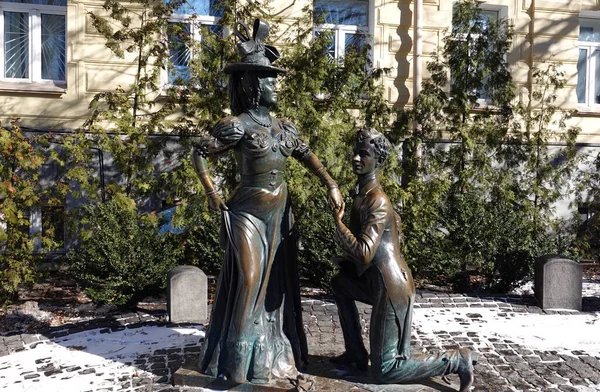 Kiew Ukraine Februar 2019 Denkmal Für Die Kinohelden Aus Dem — Stockfoto