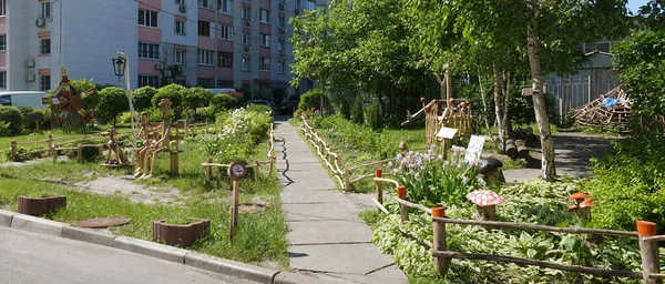 Kiev Ukraine May 2021 Glade Fairy Tales Site Kiev Residential — Stock Photo, Image