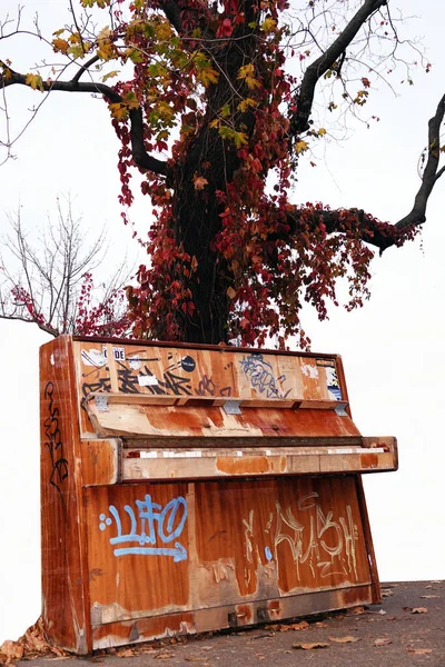 Kiev Ukraine October 2019 Old Piano Park Everyone Play — Stock Photo, Image