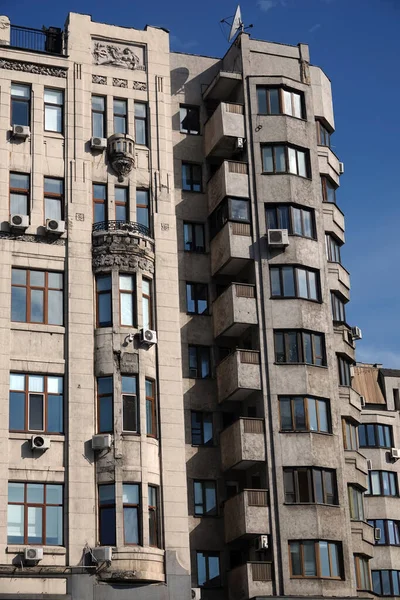 Kiev Oekraïne Juni 2021 Gebouw Van Een Oud Gebouw Aan — Stockfoto