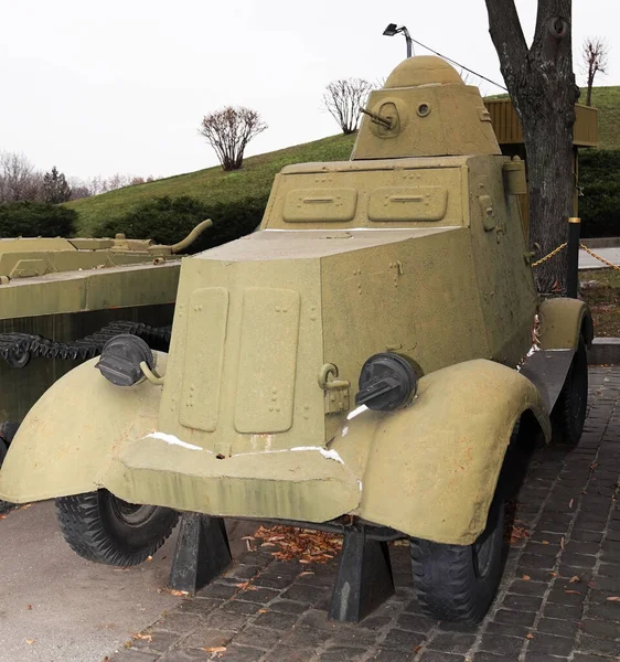 Kijów Ukraina Grudnia 2020 Samochód Pancerny Muzeum Sprzętu Wojskowego Publicznego — Zdjęcie stockowe