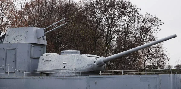 Kiev Oekraïne December 2020 Artillerie Gepantserde Boot Model Het Museum — Stockfoto