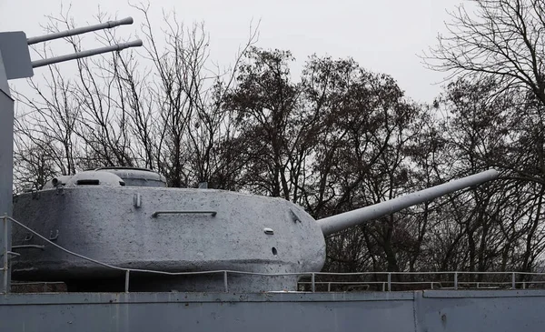 Kiev Oekraïne December 2020 Artillerie Gepantserde Boot Model Het Museum — Stockfoto