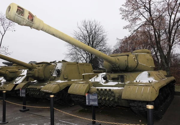 Kiev Ukraine December 2020 Heavy Tank Museum Military Equipment All — Stock Photo, Image