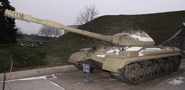 Kijów Ukraina Grudnia 2020 Ciężki Czołg 10M Muzeum Sprzętu Wojskowego — Zdjęcie stockowe