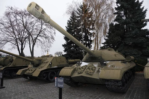 Kiev Ucrania Diciembre 2020 Tanque Pesado Museo Equipamiento Militar Para — Foto de Stock