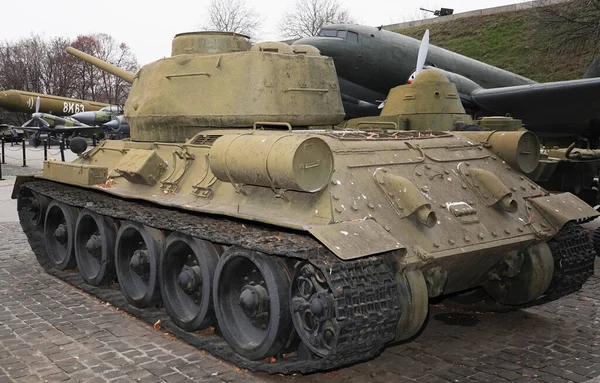 Kiev Ukraine December 2020 Medium Tank Museum Military Equipment All — Stock Photo, Image