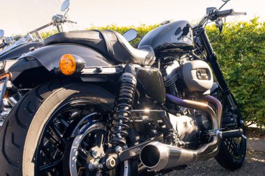 Klasik Harley Davison motosikleti, Batı Avustralya 'dan klasik stil, 2019
