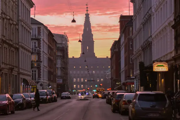 LIFE STYLE, STREET SCENE FROM COPENHAGUE, DENMARK, MARCH 2019 — Stock Photo, Image