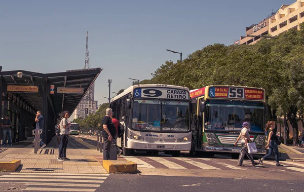 Scena uliczna i architektura z Buenos Aires, Argentyna październik 2019 — Zdjęcie stockowe