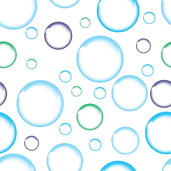 Vector seamless pattern of air bubbles — Stock Vector