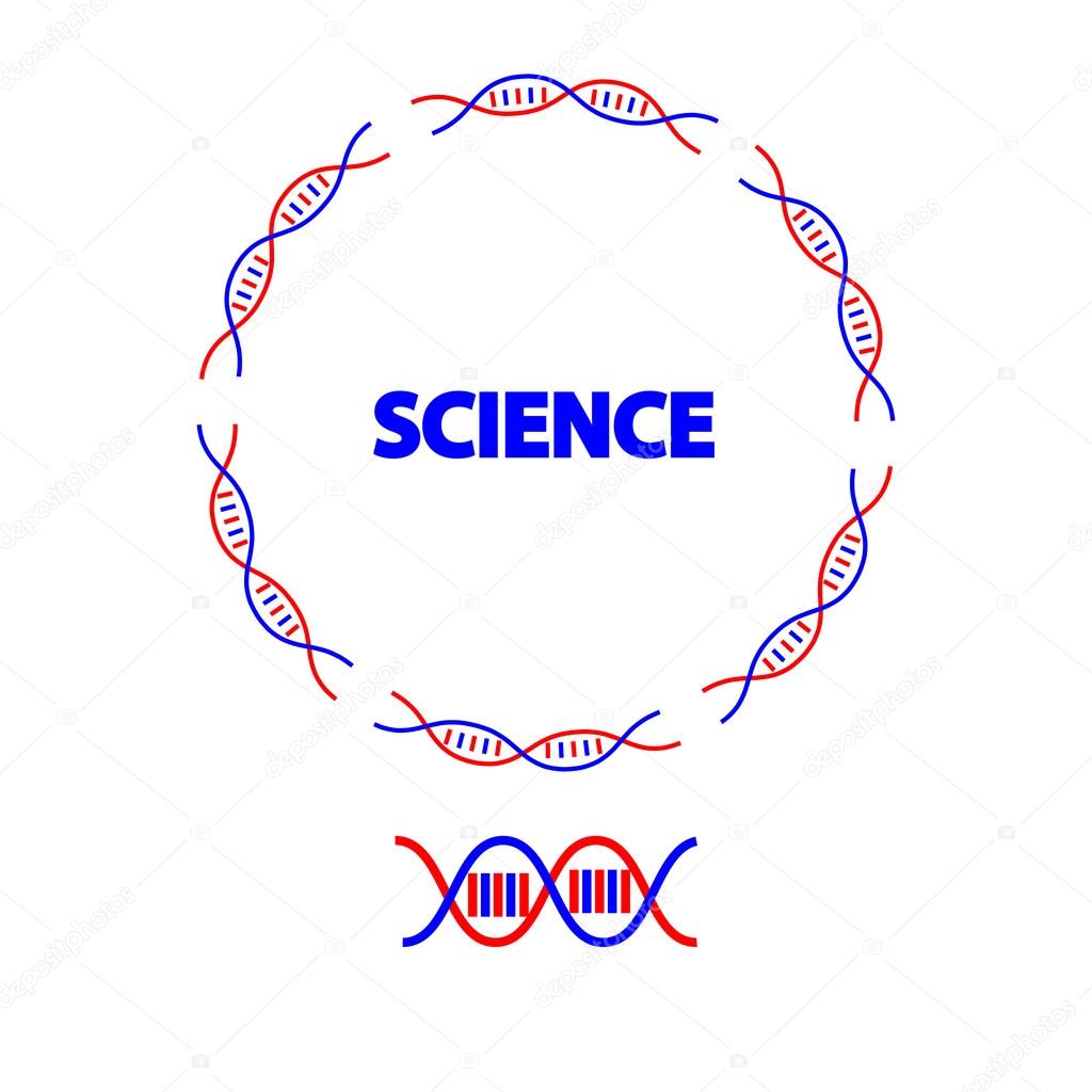 Stock Vector Hilos de la DNA plantilla de formulario