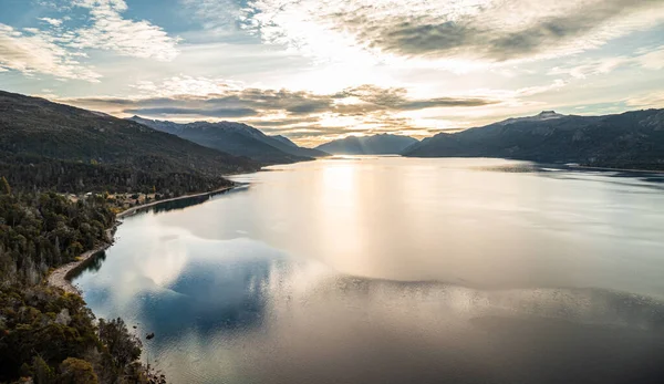 Výhled Jezero Traful Piráta Nachází Villa Traful Silnici Jezer Patagonia — Stock fotografie