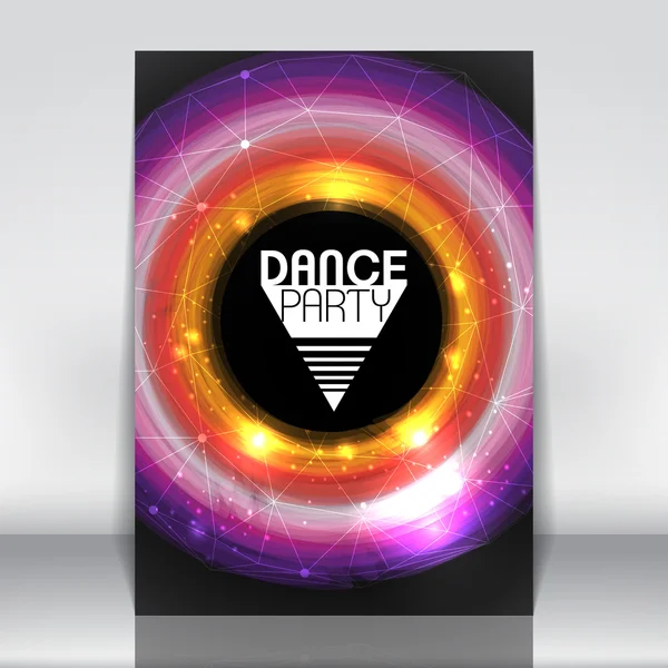 Moderne abstracte Dance Party Poster - vectorillustratie — Stockvector