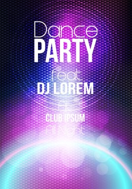 Soyut Modern parti Poster şablonu - vektör çizim