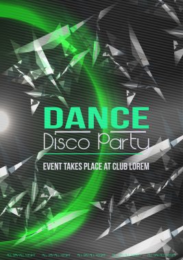 Soyut Grunge parti şablonu - vektör çizim