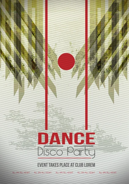 Bailando gente partido multitud discoteca fondo - Vector ilustración — Archivo Imágenes Vectoriales