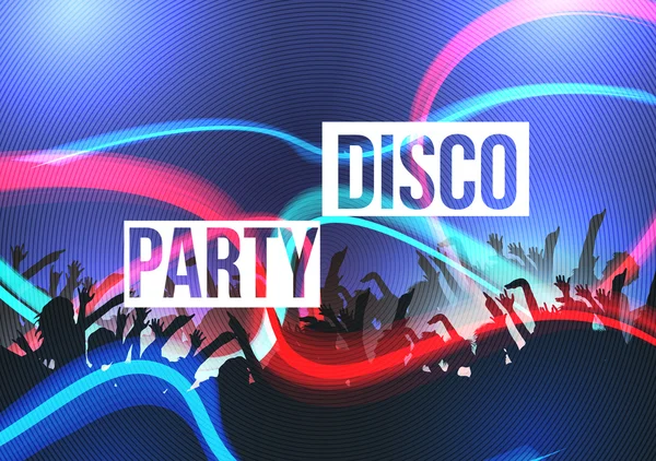 Disco party bakgrund - vektor illustration — Stock vektor