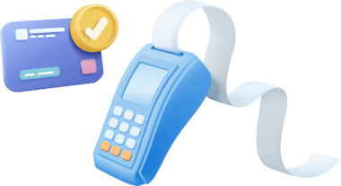 Kredi kartı vektör illüstrasyonlu telefon