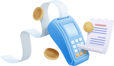 Paralı telefon, çizgi film tarzı.