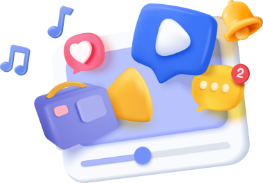 karikatür biçiminde müzik ortam simgesi