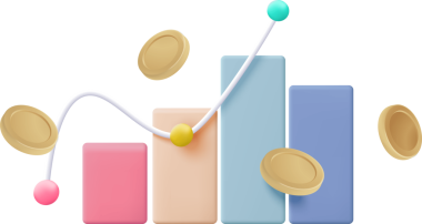 Finans veya iş teması için renkli arkaplan