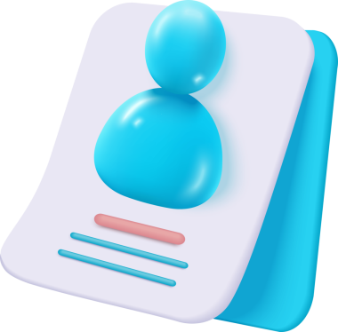 İşaretli mavi düğmenin 3 boyutlu görüntüsü