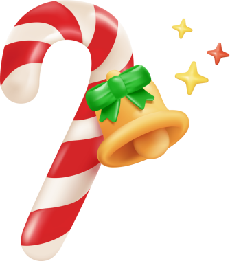 7 numaralı vektör illüstrasyonlu Noel şekeri bastonu.