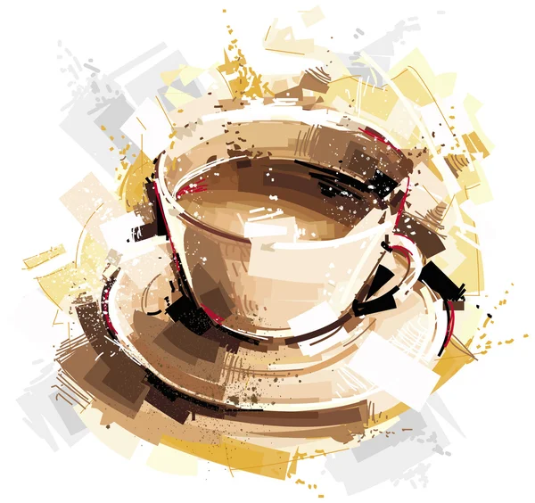 Explosion de café — Image vectorielle