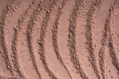 Kahverengi kakao tozu dokusunun arkaplan ya da arkaplanı, içki hazırlamada kullanılan kuru fasulyelerden yapılan çizgilerle, ayrıca fırında ve mutfakta da tatlandırıcı içerir. Yatay, boşluğu kopyala