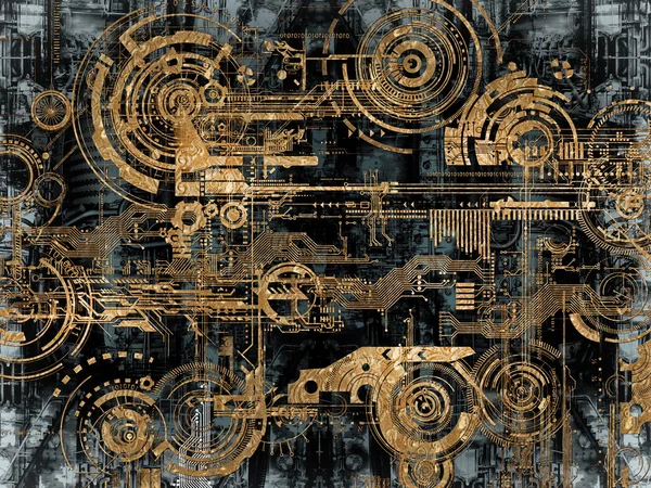 Teknik olarak elektronik arka plan — Stok fotoğraf