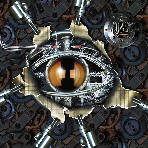 Механический глаз — стоковое фото