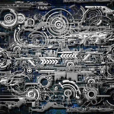 Teknik olarak elektronik arka plan