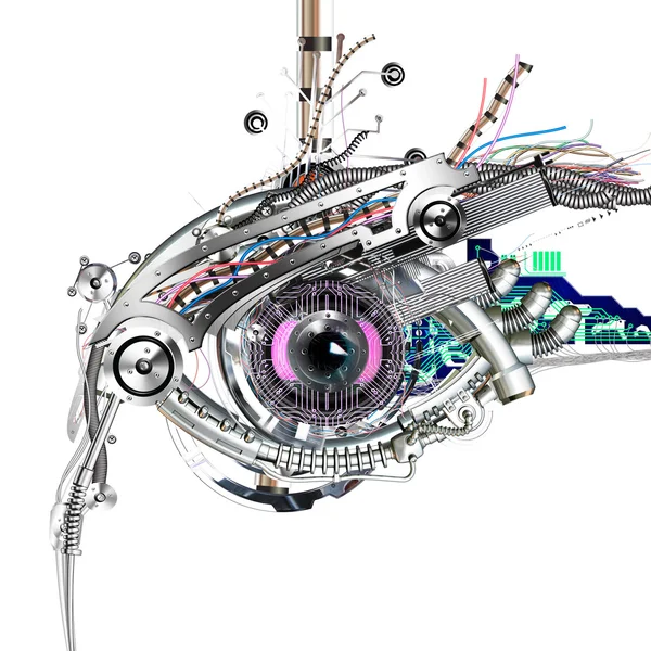 Mechaniczne oko — Zdjęcie stockowe