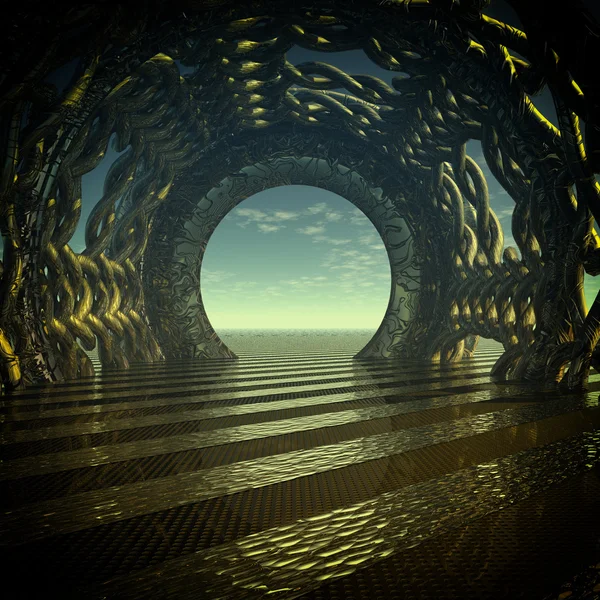 Tunnel mistico — Foto Stock