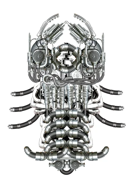 Mechanische fossiele — Stockfoto