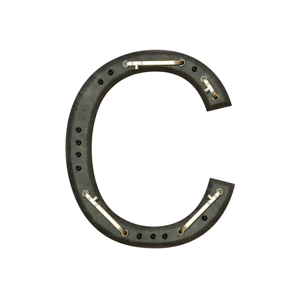 Alfabetet letter tekniskt, c — Stockfoto