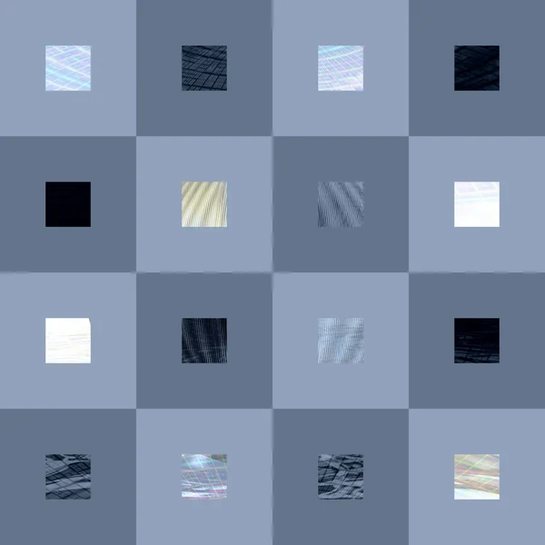 Square pattern blue — Stock Photo, Image