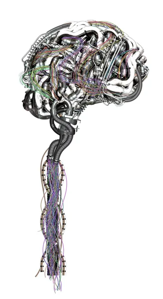 Przewodowe mózgu — Zdjęcie stockowe