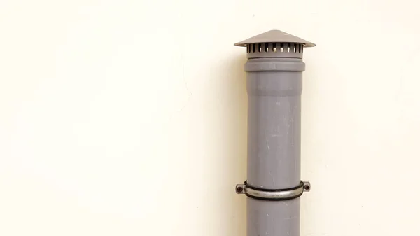 Lüftungsrohr Aus Kunststoff Praktische Pvc Regenhülle Für Lüftungsrohre Foto Stockfoto