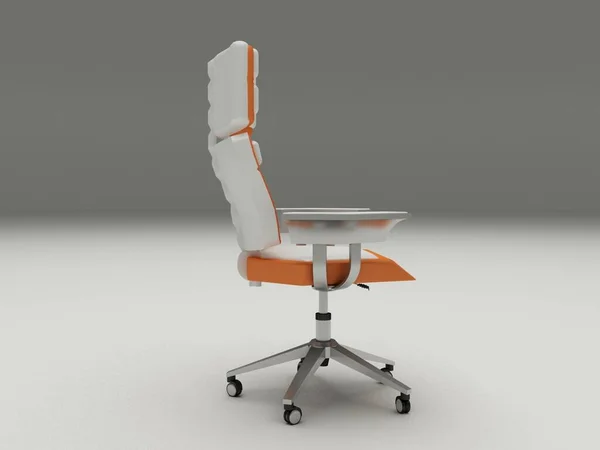 オフィスチェア3Dレンダリングのオリジナルデザイン — ストック写真