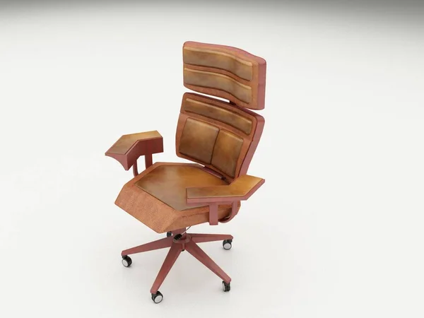 Originální Design Kancelářské Židle Vykreslování — Stock fotografie