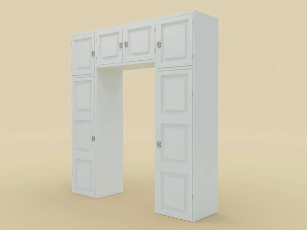 Bir gardırobun 33D canlandırması